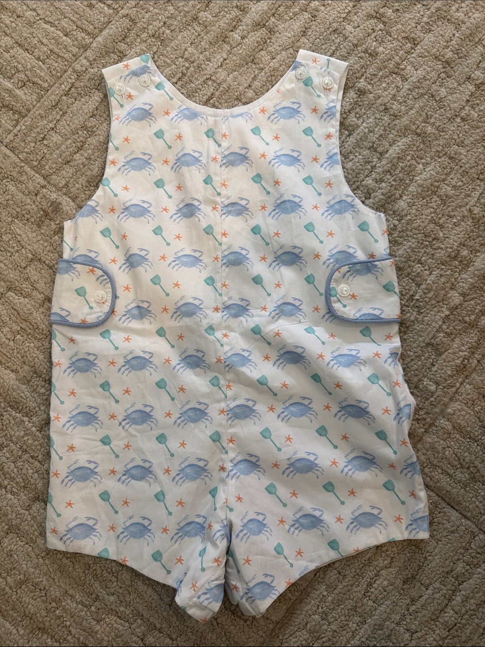 James & Lottie Reed Jon Jon - Crabs size 2T